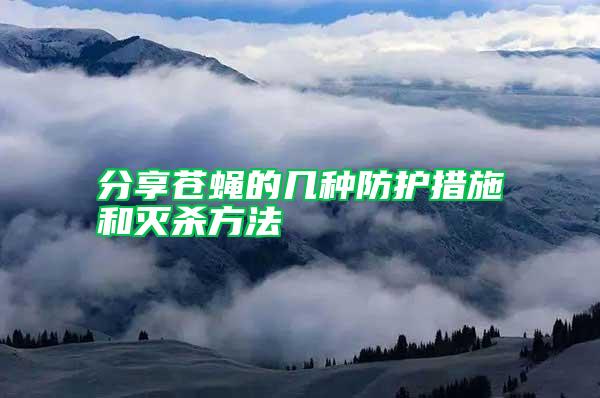 分享蒼蠅的幾種防護措施和滅殺方法