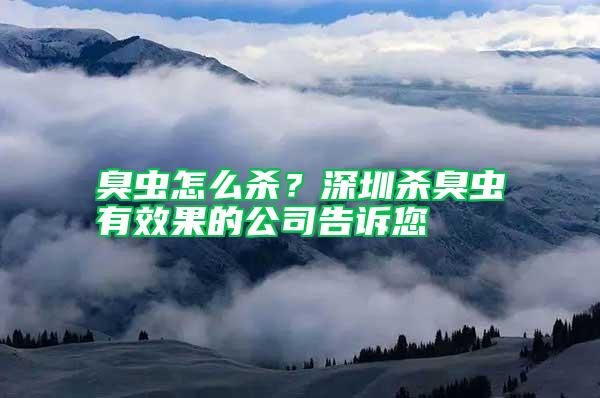 臭蟲怎么殺？深圳殺臭蟲有效果的公司告訴您