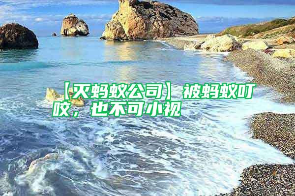 【滅螞蟻公司】被螞蟻叮咬,也不可小視