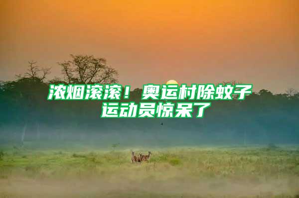 濃煙滾滾!奧運村除蚊子 運動員驚呆了