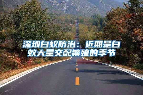 深圳白蟻防治:近期是白蟻大量交配繁殖的季節(jié)