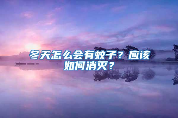 冬天怎么會有蚊子？應(yīng)該如何消滅？