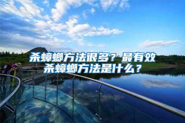 殺蟑螂方法很多?最有效殺蟑螂方法是什么?