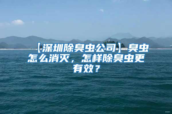 【深圳除臭蟲公司】臭蟲怎么消滅，怎樣除臭蟲更有效？
