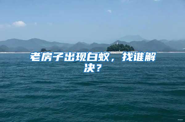 老房子出現白蟻，找誰解決？