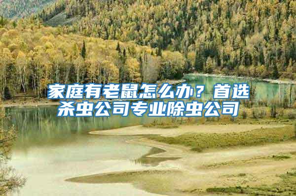 家庭有老鼠怎么辦?首選殺蟲公司專業(yè)除蟲公司