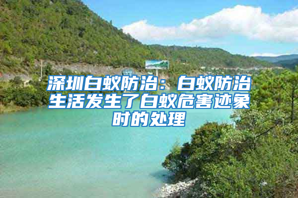 深圳白蟻防治：白蟻防治生活發生了白蟻危害跡象時的處理