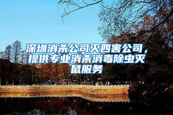 深圳消殺公司滅四害公司，提供專業(yè)消殺消毒除蟲滅鼠服務