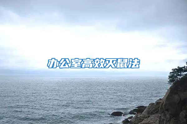 辦公室高效滅鼠法