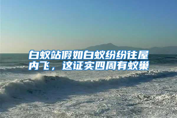 白蟻站假如白蟻紛紛往屋內(nèi)飛,這證實(shí)四周有蟻巢