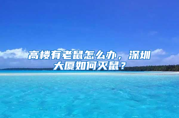 高樓有老鼠怎么辦,深圳大廈如何滅鼠?